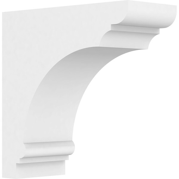 Ekena Millwork Standard Hughes Architectural Grade PVC Bracket, 5"W x 12"D x 12"H BKTP05X12X12HUG - main